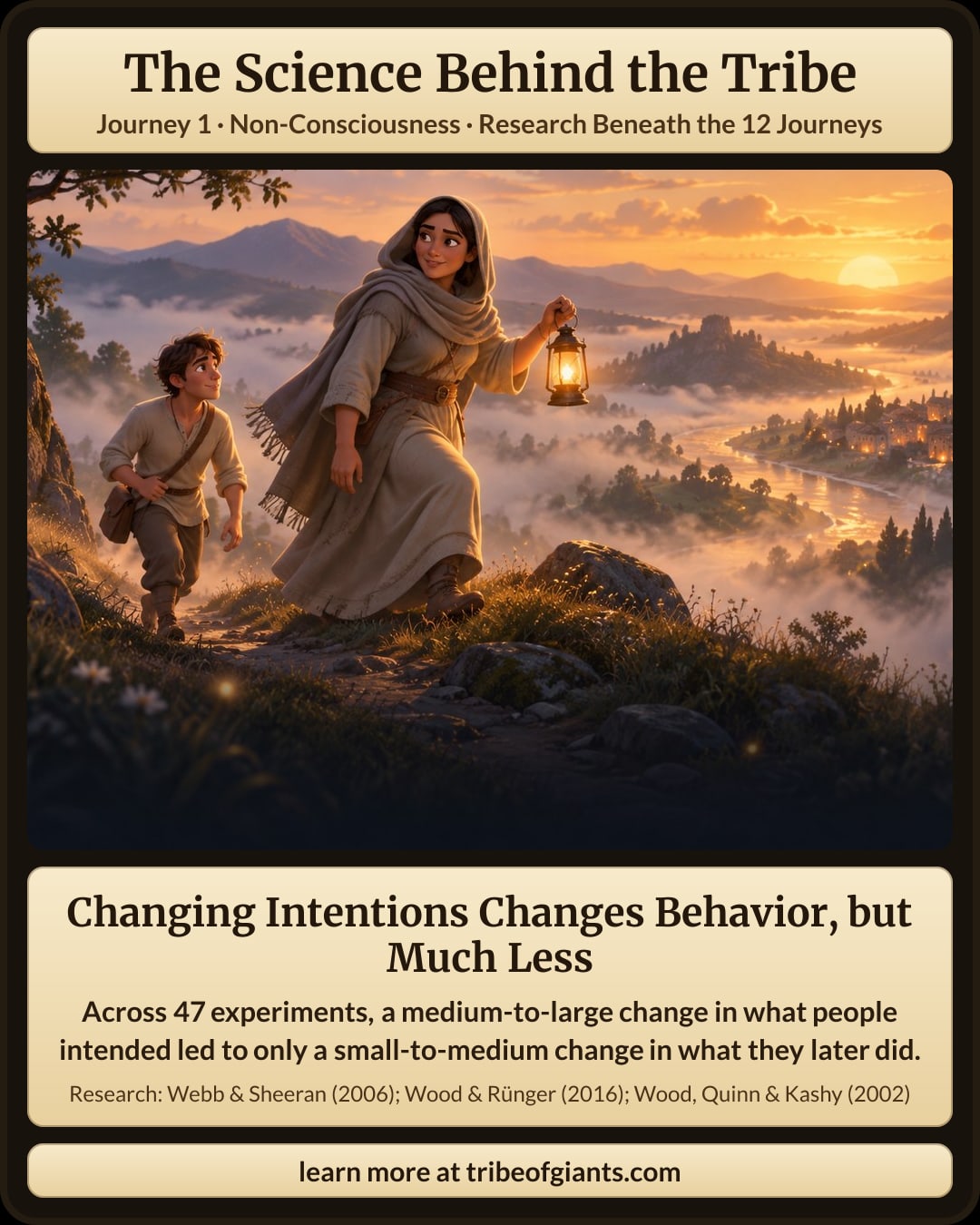 Changing Intentions Changes Behavior, but Much Less. Across 47 experiments, a medium-to-large change in what people intended led to only a small-to-medium change in what they later did.